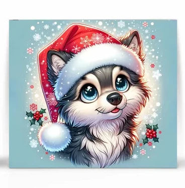 Wolf Christmas Tumbler Stainless Steel 20 oz.