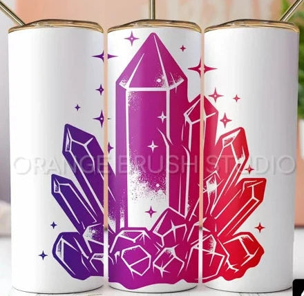 Colorful Crystals Tumbler 20 oz. Stainless Steel