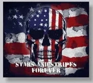 Stars and Stripes Tumbler Stainless Steel 20 oz with lid and straw