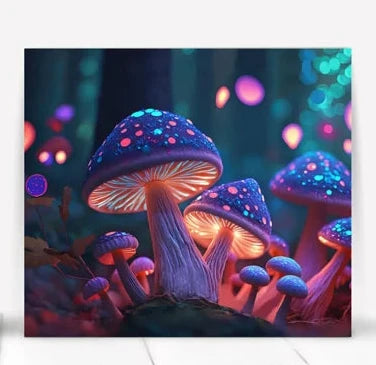 Mystical Mushroom Tumbler 20 oz Stainless Steel with straw and lid