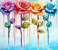 Rose Flower Tumbler 20 oz Stainless Steel with lid and straw