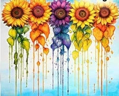 Sunflower Tumbler Stainless Steel 20 oz with lid and straw