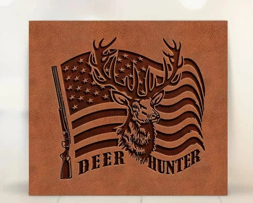 Deer Hunter Tumbler 20 oz Stainless Steel with lid and straw