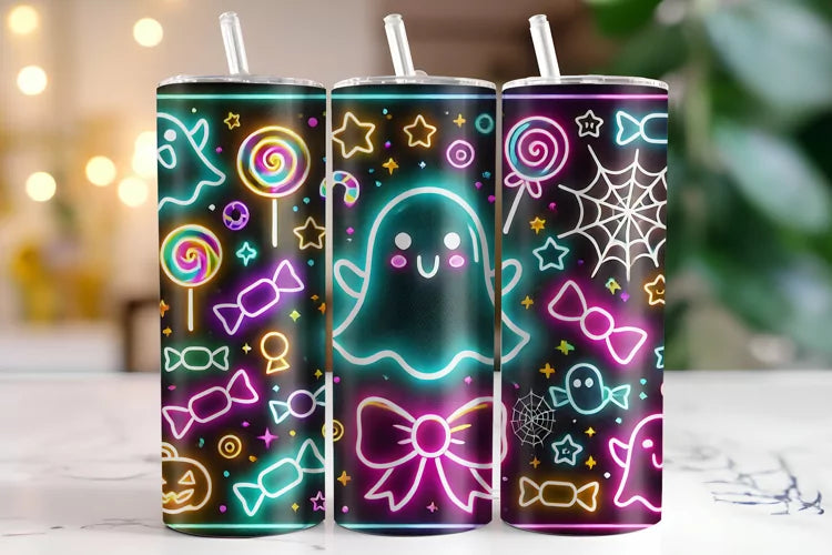 Ghost Halloween Tumbler 20 oz. Stainless Steel