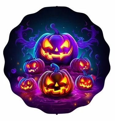Pumpkin Wind Spinner 10 inch