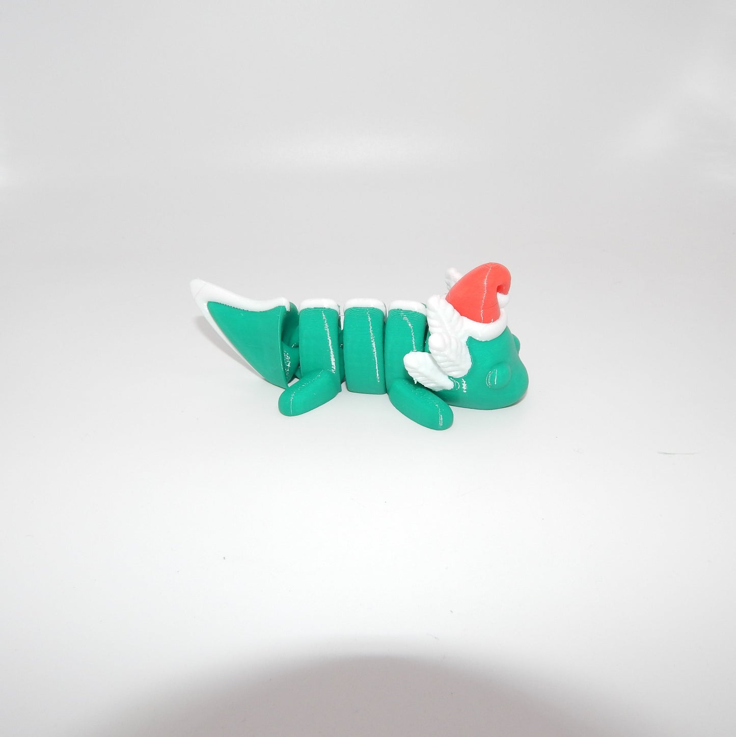 Christmas Axolotl Green 4 inches long