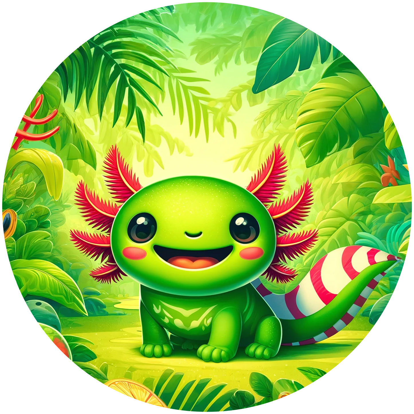 Axolotl Wind Spinner 10 inch