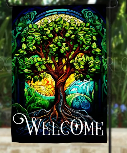 Welcome Garden Flag without Stand