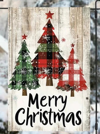 Christmas Tree Garden Flag without stand