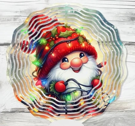 Christmas Gnome Wind Spinner