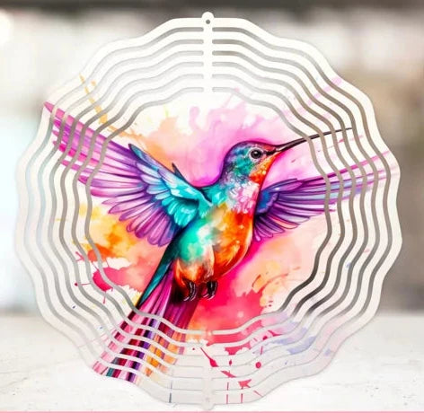 Humming Bird Wind Spinner 10 inch