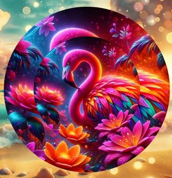 Flamingo Wind Spinner 10 inch