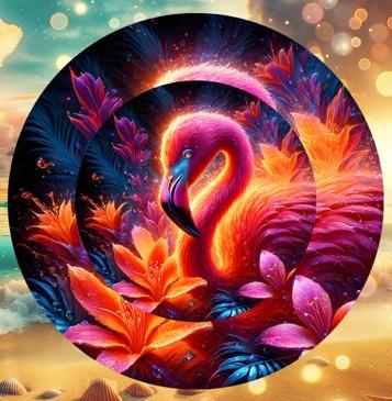 Flamingo Wind Spinner 10 inch