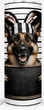Personalized Jail German Shepard Stainless Steel Tumbler